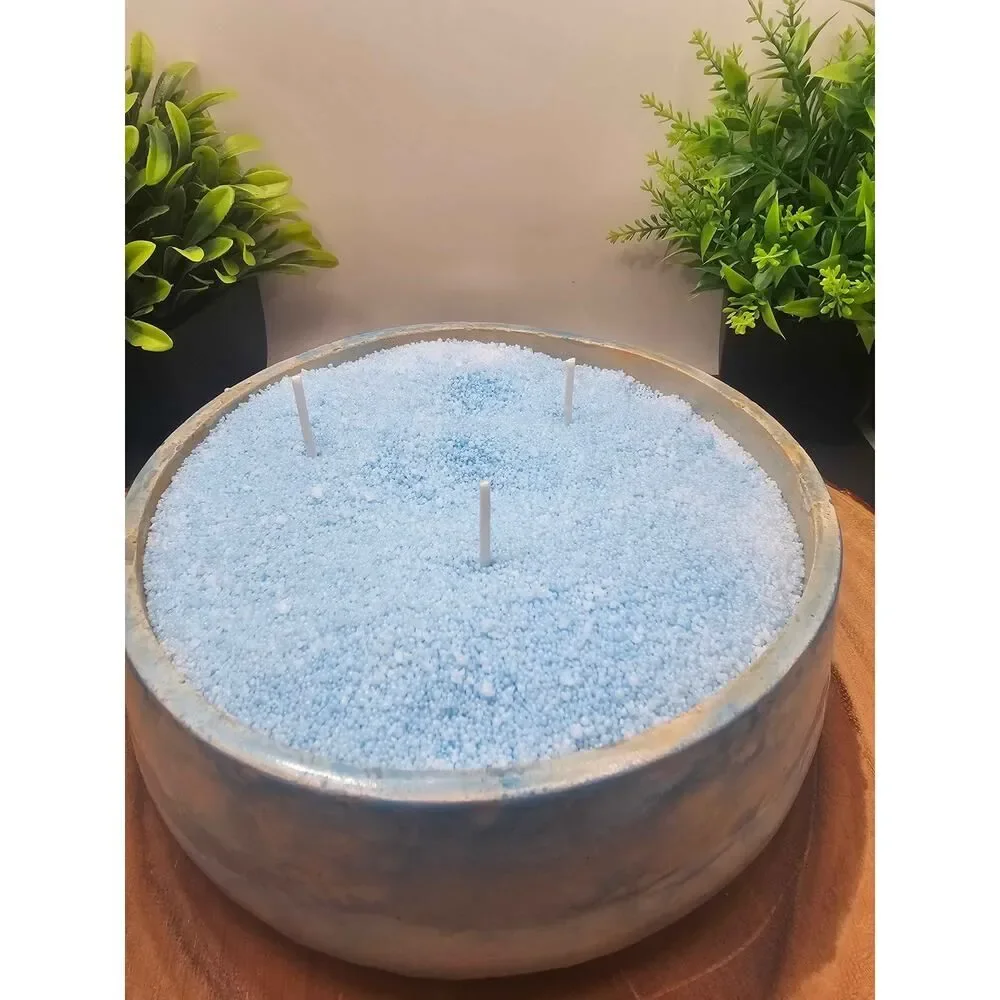 Blue Lemon Candle Bowl